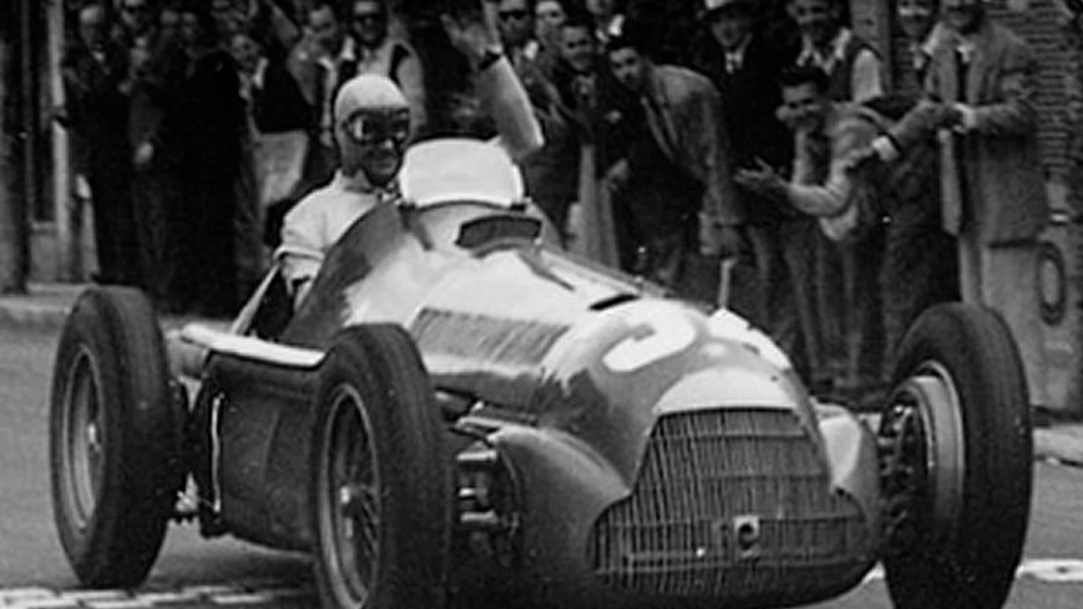 Fangio, dominó de punta a punta el Gran premio de Mónaco, la legendaria carrera que 75 temporadas después tendrá en pista a Colapinto | Foto: www.statsf1.com