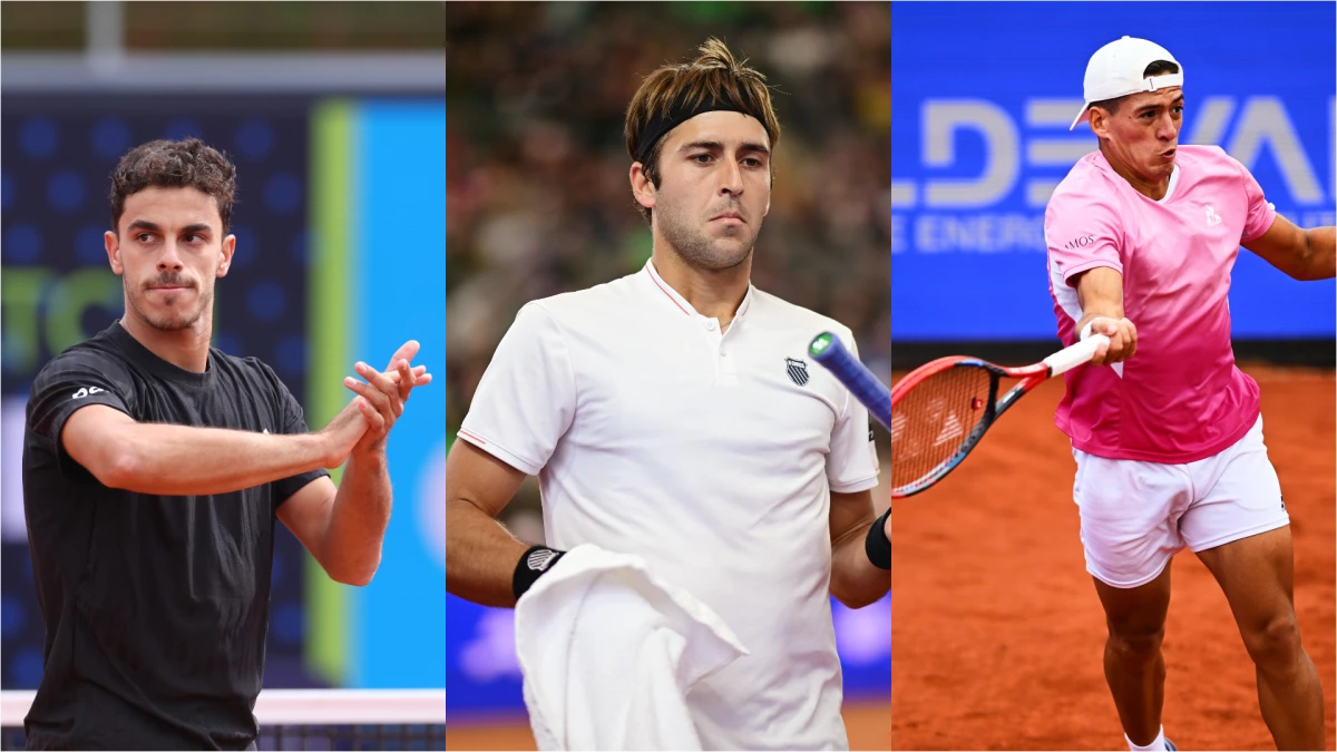 Día olvidable para el tenis argentino con las derrotas de Cerúndolo, Etcheverry y Báez. Foto: ATP.