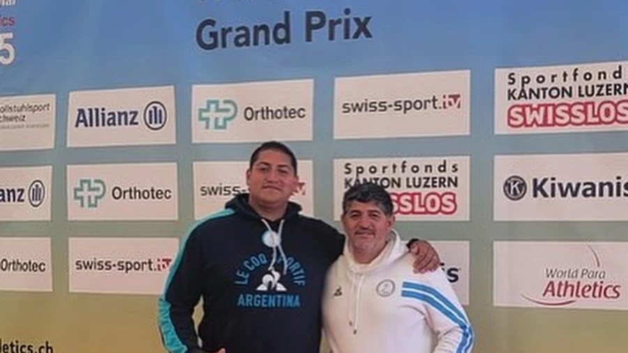 Hernán Urra, campeón en lanzamiento de bala. Foto: @enardinfo