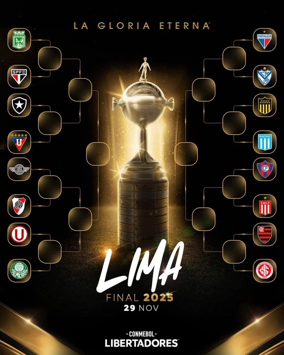 El cuadro de los octavos de final de la Copa Libertadores. Foto: @Libertadores
