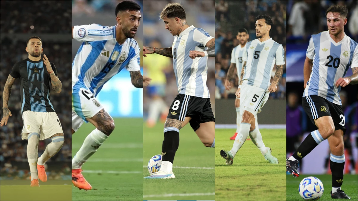 Las cinco bajas confirmadas para visitar el jueves a Chile en Santiago. Fotos: AFA