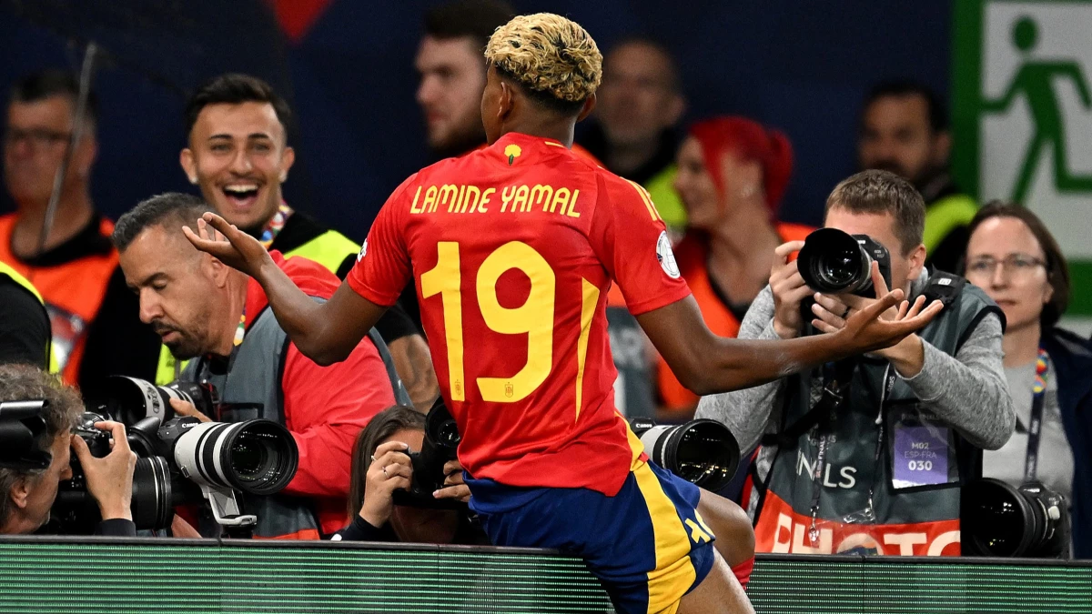 Lamine Yamal, la enorme figura española. Foto: X España.