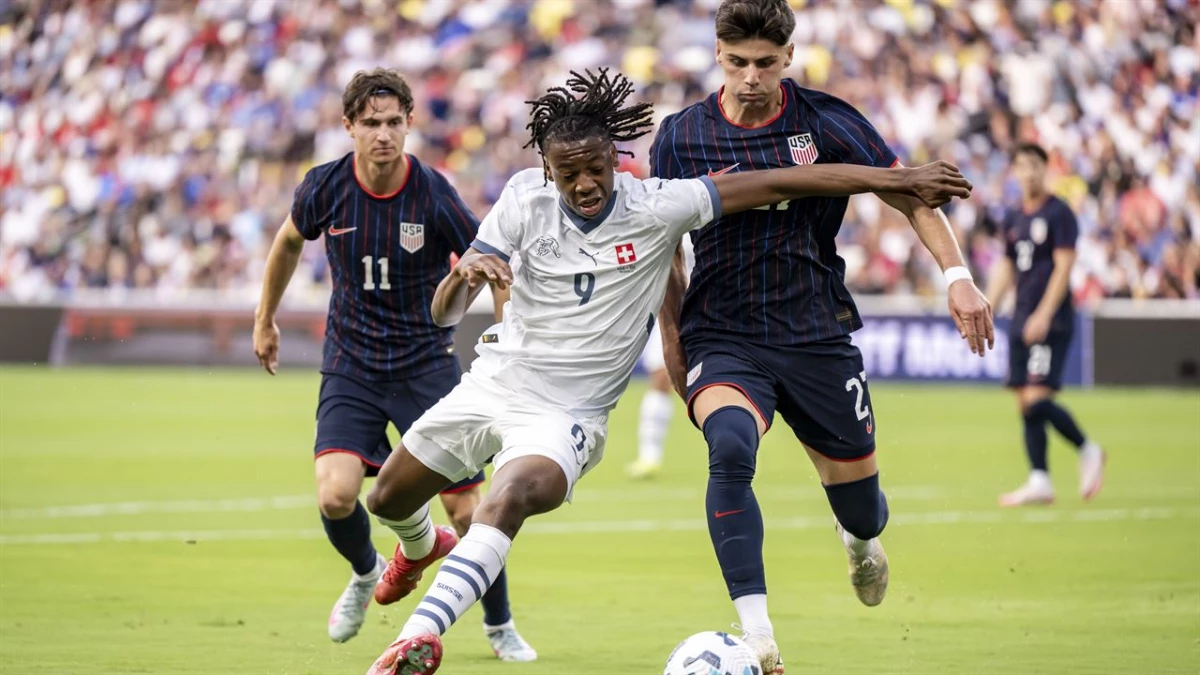 Foto:@USMNT. Suiza no tuvo piedad con el seleccionado yanqui y lo vapuleó por 4-0