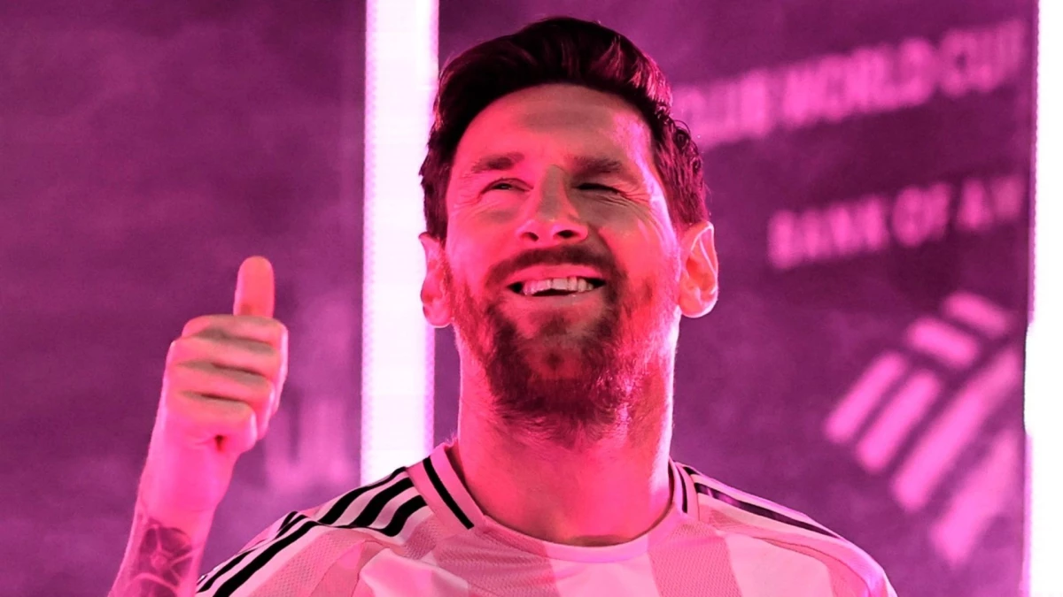 Messi en el show inaugural del Mundial de Clubes. Foto: “X de Inter Miami CF (@InterMiamiCF).