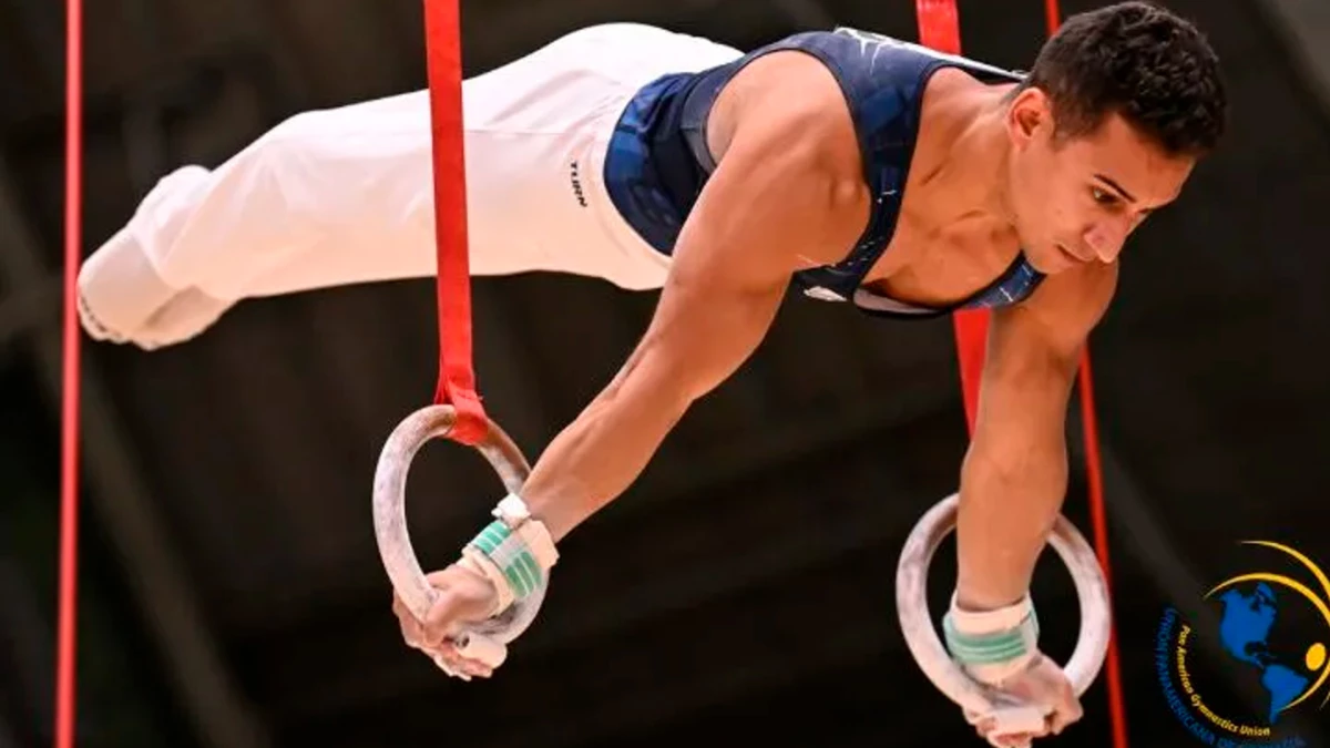 Villafañe logró el oro en anillas en el Panamericano de Panamá | Foto: aadeporte
