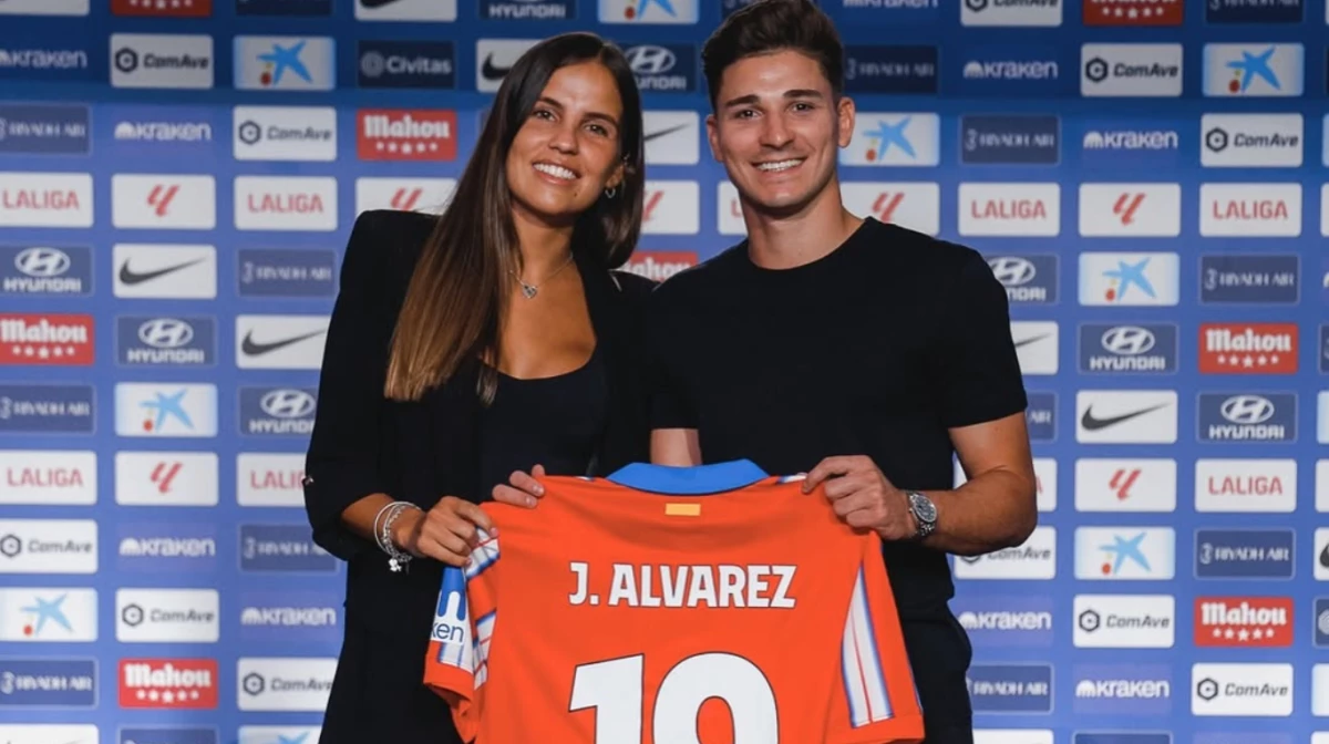 Julián Álvarez y María Emilia Ferrero esperan un bebé (Foto: IG@emiliafferrero)