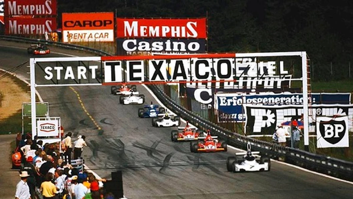 Reutemann parte mejor en la salida del Gran Premio de Austria, lo que sería clave para ganar la carrera | Foto: Franco Lini (www.f1-web.com.ar)