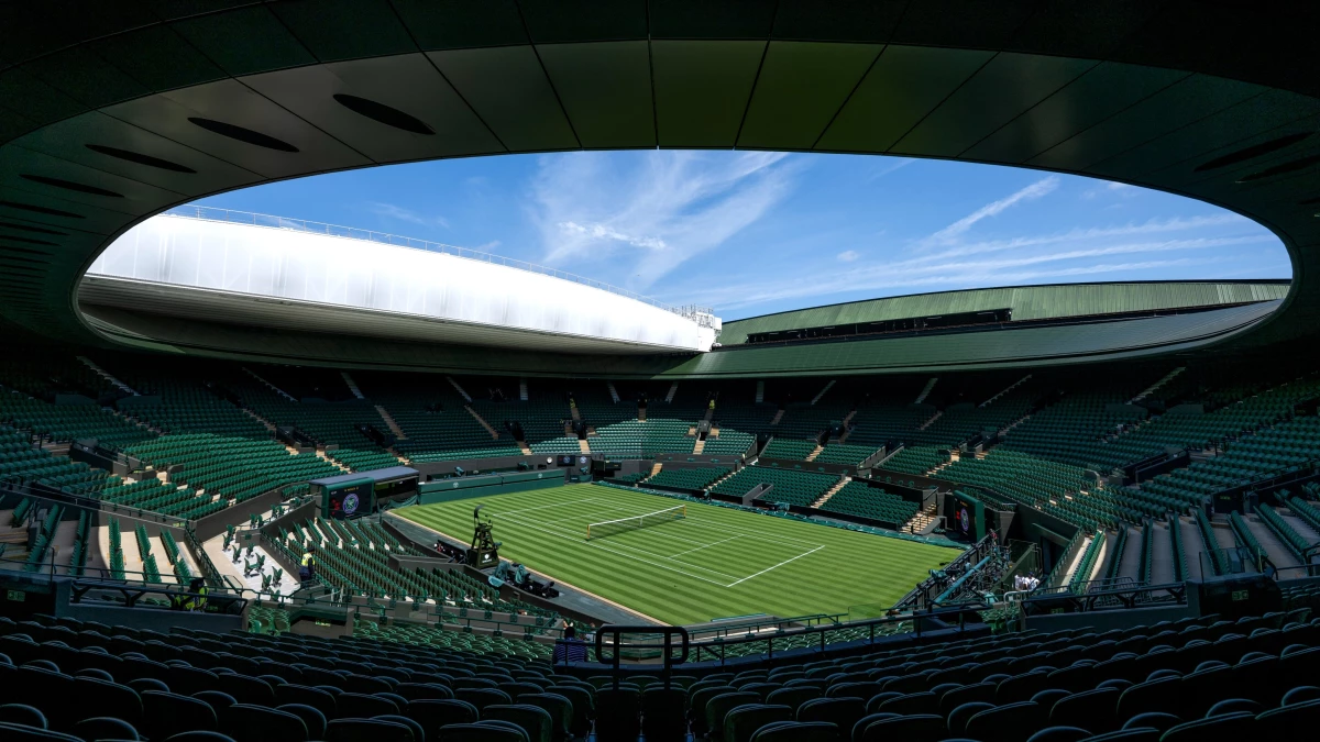 El escenario de Wimbledon, listo para una nueva edición | Foto X@Wimbledon