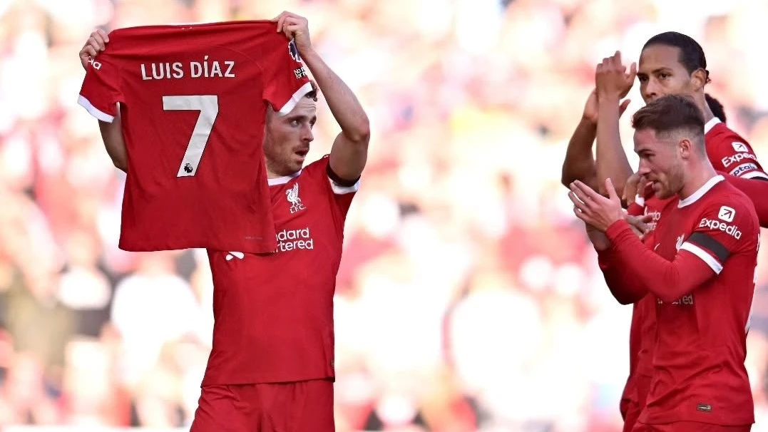 Diogo Jota junto a Alexis cuando Luis Díaz sufrió el secuestro de su padre en Colombia