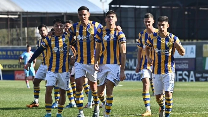 Lucas Ambrogio encabeza el festejo del primer gol bohemio.Foto: @atlantaoficial