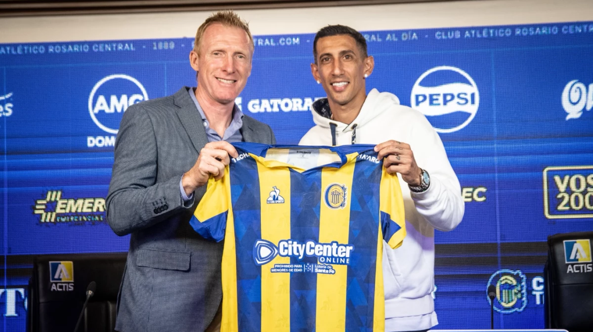 Di María fue presentado en Rosario Central (Foto: X@Rosario Central)