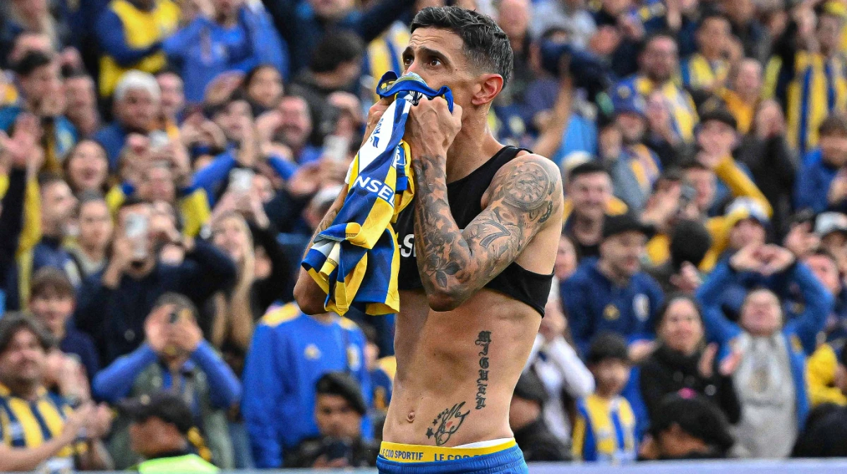 Fideo anotó el gol de Rosario Central y luego salió con una molestia (Foto: X@RosarioCentral)