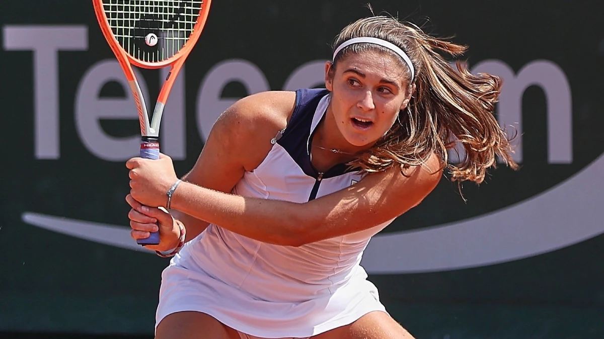 Foto: La pergaminense Julia Riera pasó a los cuartos de final del WTA 250 de Bogotá