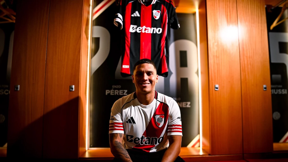 Foto: Prensa River. Juanfer cuenta los días para ponerse la camiseta y salir a jugar, ¿será el domingo contra San Lorenzo ?