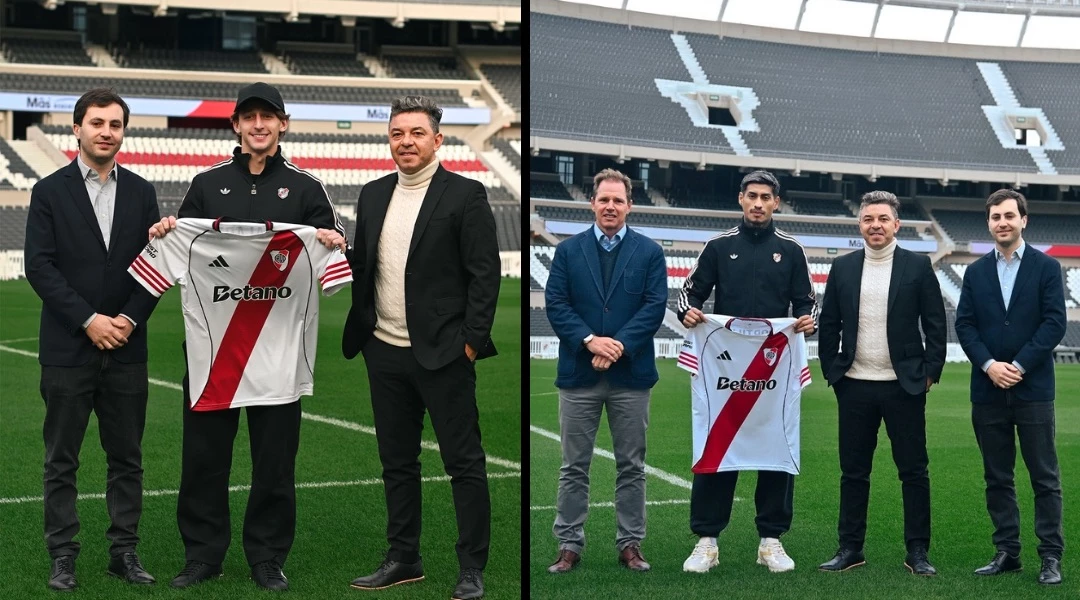 Foto: River. Los cupos de refuerzos son por los casos de Portillo lesionado y Matías Galarza Fonda vendido a la MLS