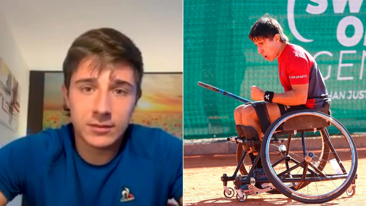 Lazarte, el argentino que ya se ubica 8vo en el ranking mundial ITF y sueña con el Masters | Foto: Captura TV DEPORTV | IG @enardinfo