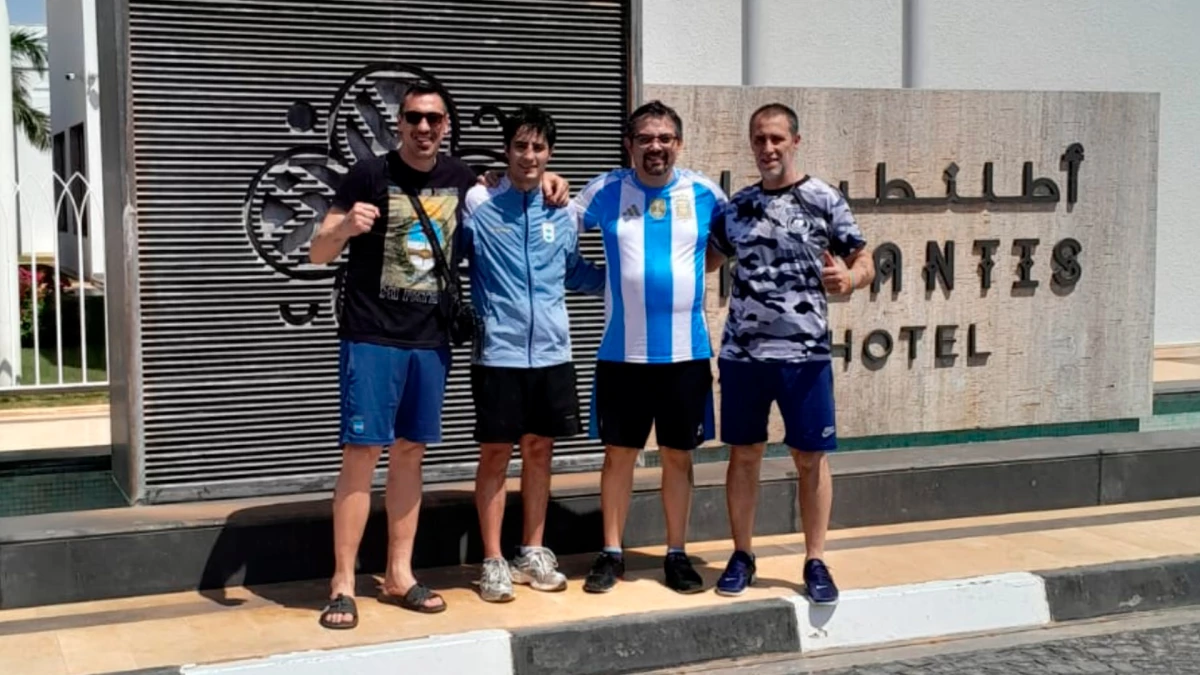 Mirco Cuello y su equipo. Foto: