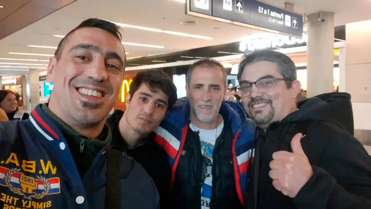 Ilusión albiceleste, con Cuello antes de partir a Libia | Foto: IG Mariano Carrera