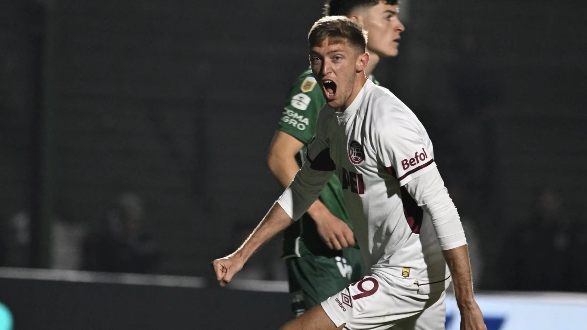 Rodrigo Castillo pegó dos veces en Junín y le dio el triunfo a Lanús | Foto X@clublanus