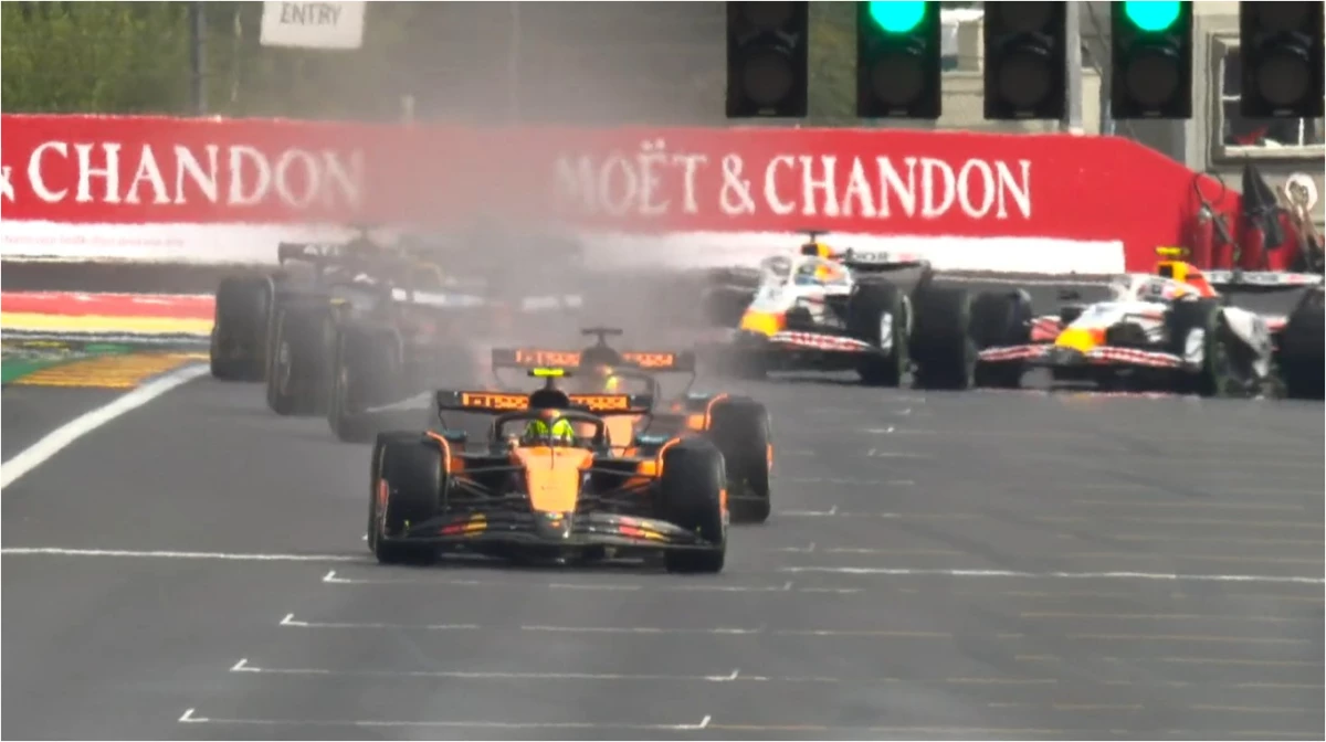 Los McLaren hicieron el 1-2 en Spa-Francorchamps (Foto: X@F1).