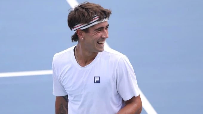 La sonrisa del Tiburón Comesaña. Foto: ATP.