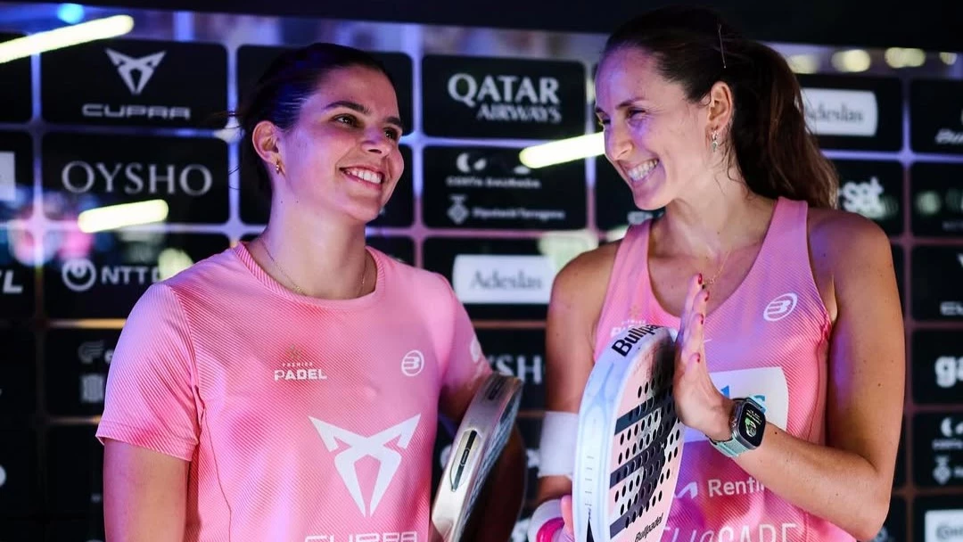 Delfi Brea y la española Gemma Triay. Foto: @delfibrea