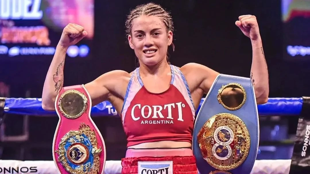 Evelín Bermúdez tras la victoria ante la japonesa Tsunami. Foto: IG @bevelin341&nbsp;