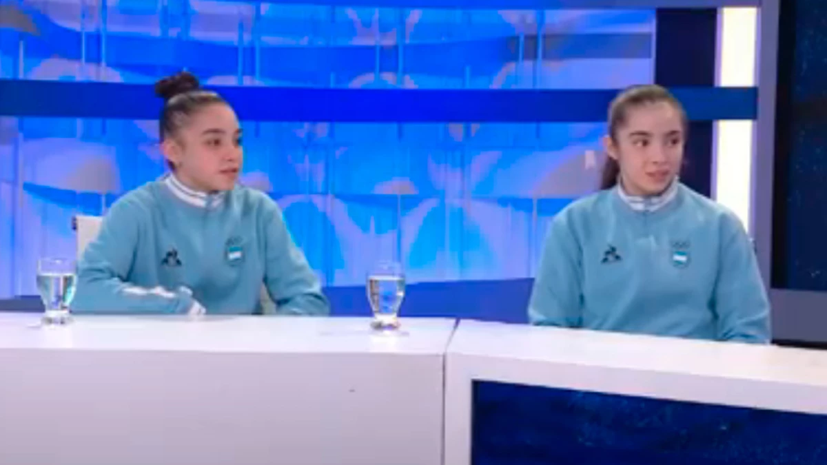 Luana Olivetto y Julieta Lucas, parte de la delegación argentina que competirán en los Panamericanos Juniors de Asunción | &nbsp;Foto: Captuira video DEPORTV