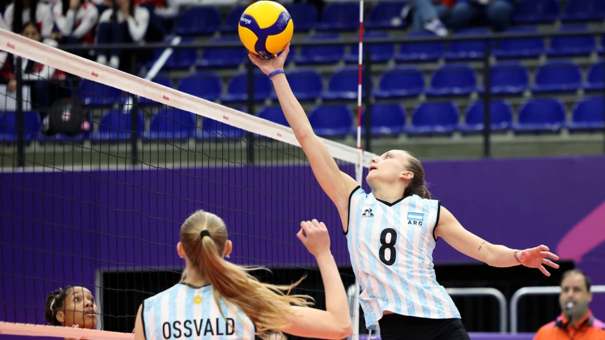 Las Panteritas Sub-23 sortearon a Cuba y arrancaron con el pie derecho | Foto X@Voley_FeVA