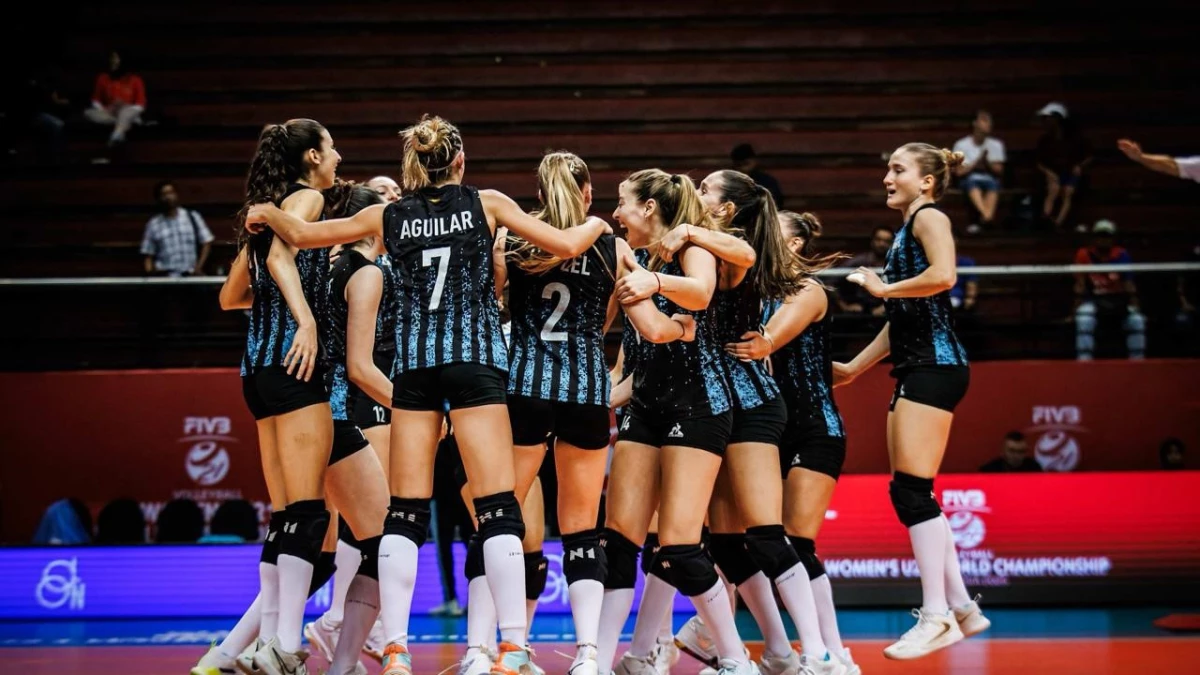 Foto:Fivb. Las Panteritas sumaron su cuarto triunfo consecutivo en el Mundial U21 de vóley en Indonesia.&nbsp;