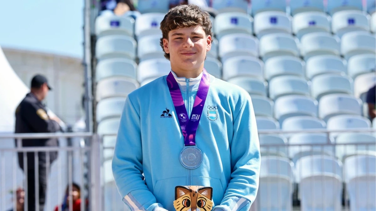 Manuel Turone, plata en la prueba de BMX Freestyle Masculino.