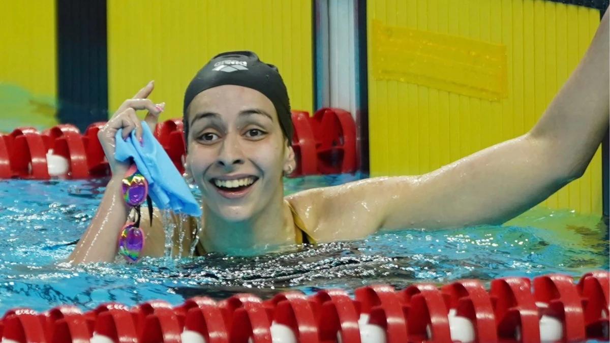Santillán se quedó con el oro en 200 metros estilo espalda, la segunda de la delegación argentina tras la de Hein.