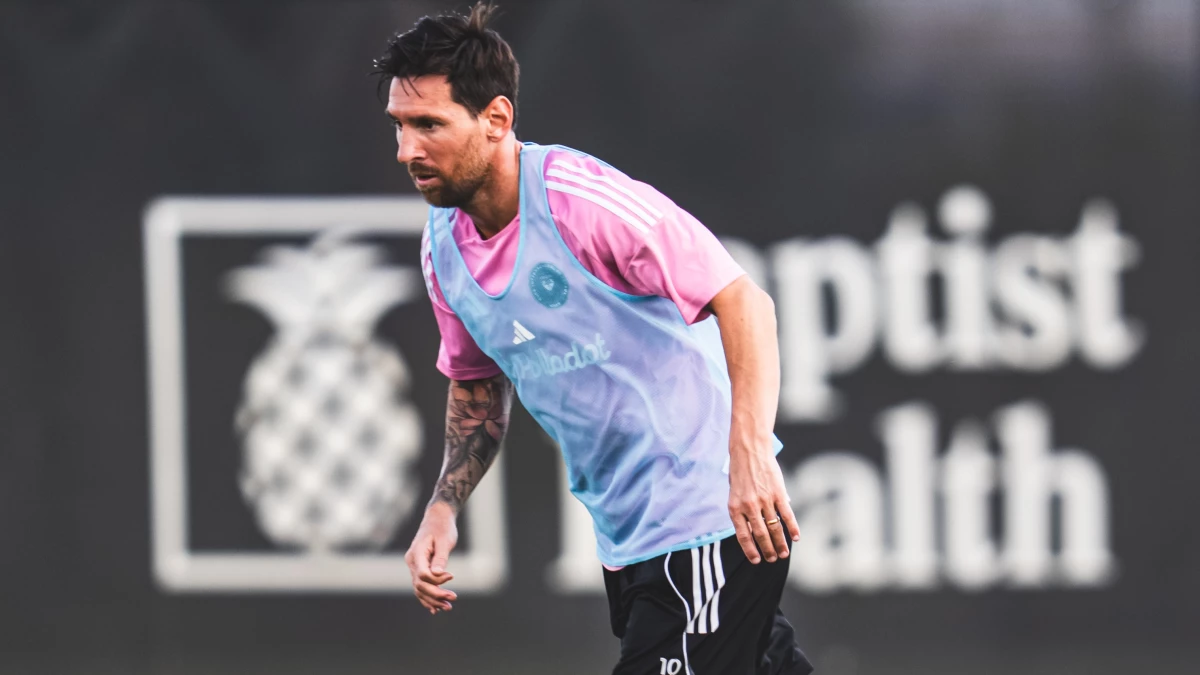 Messi podría reaparecer el sábado. Foto: Inter Miami.