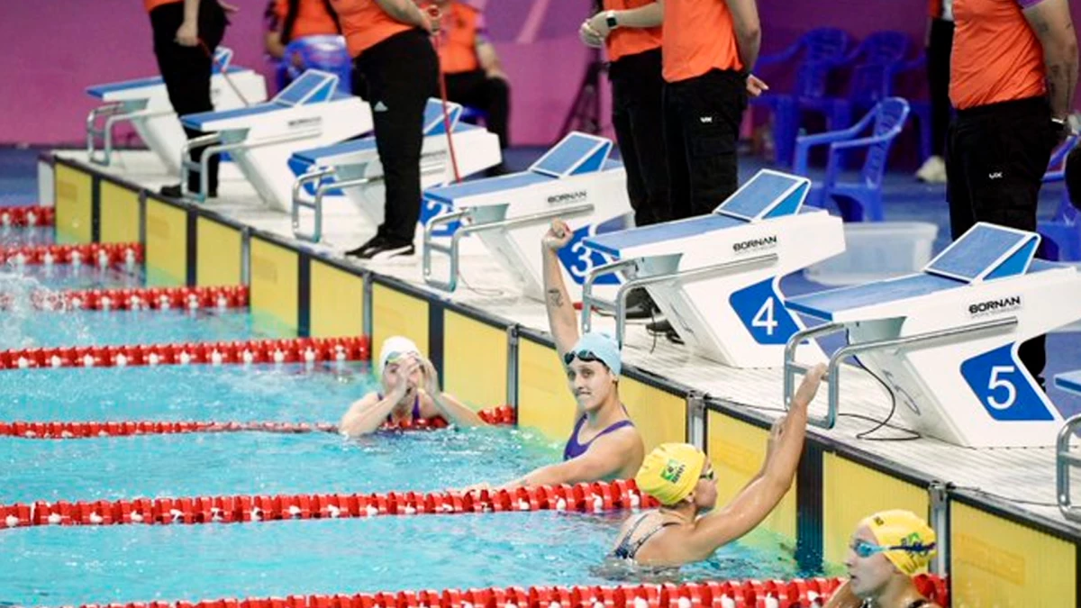 Agostina Hein brilló en un 1-2 de Argentina en los Panamericanos Junior 2025 de Asunción | Foto: X @PanamAquatics