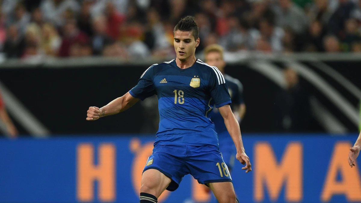 Lamela durante uno de los 25 partidos que jugó con la Selección. Foto: FIFA.