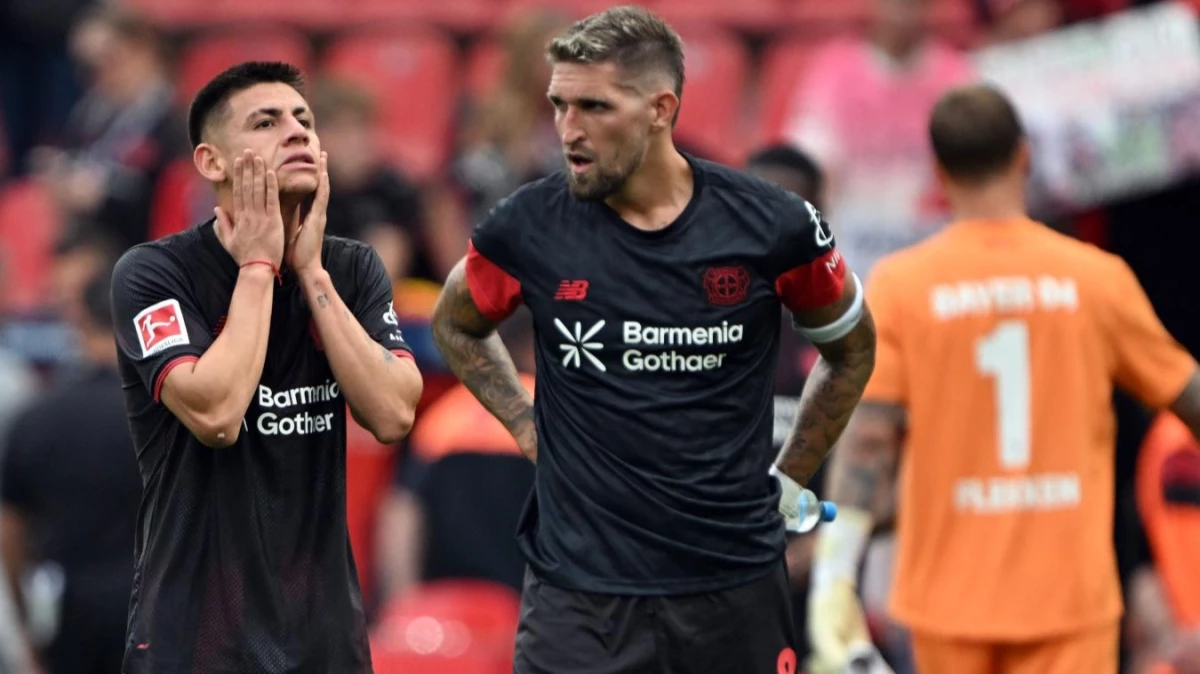 Diablito Echeverri en su debut en el Leverkusen por la Bundesliga. foto: @bundesliga