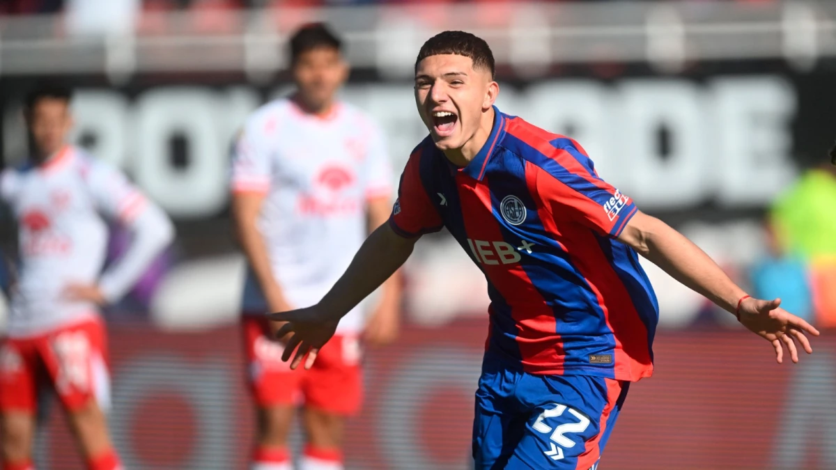 El pibe Salinardi marcó su primer tanto en primera división (Foto: Fernando GensContenidos Informativos).