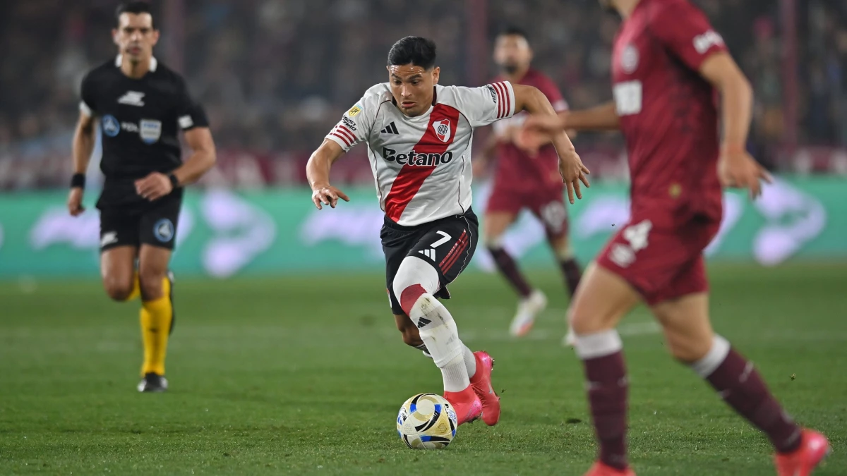 Salas volvió a jugar después de la lesión | Foto X@RiverPlate