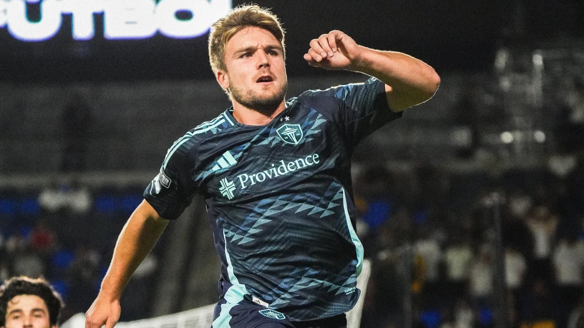 El festejo de Pepo tras el gol para el 1-0 parcial. Foto: Seattle Sounders.