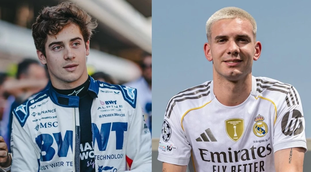 Foto: Franco Colapinto (IG) y Real Madrid (IG)