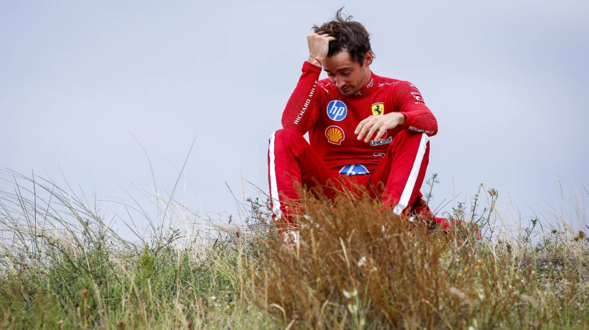 Leclerc, frustrado tras su abandono en el GP de Países Bajos (Foto: F1).