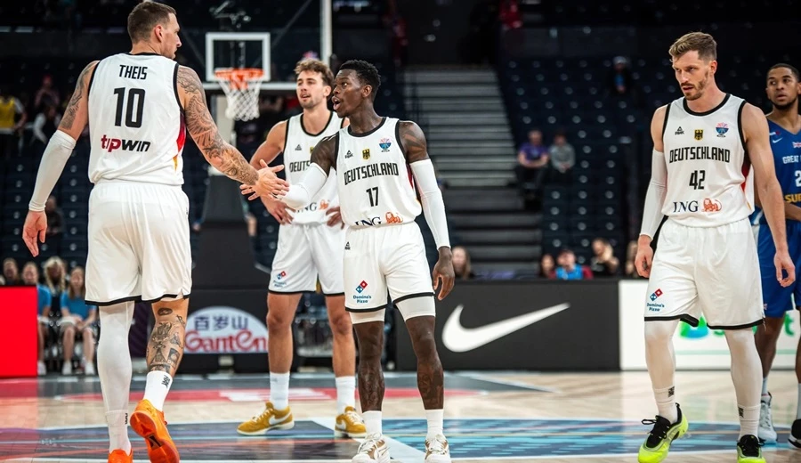 Foto:@EuroBasket. Alemania no tuvo piedad con Gran Bretaña y le regaló una humillante derrota por 63 tantos de diferencia