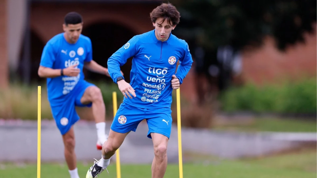 Foto:@Albirroja. El mediocampista Matías Galarza Fonda, de River, es otro de los convocados para el representativo guaraní.&nbsp;