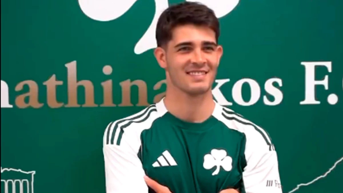 Foto:@paofc_ El enganche argentino Vicente Taborda se sumó al Panathinaikos griego