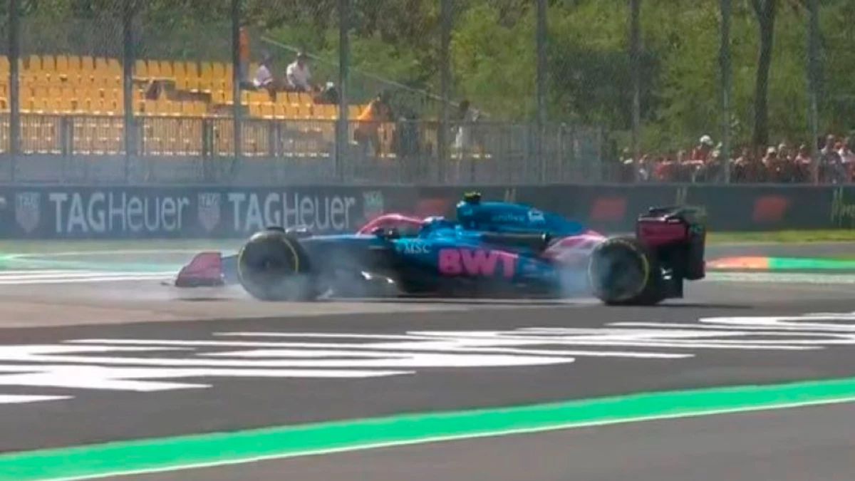El estonio Paul Aron, piloto de reserva de Alpine, se despistó este viernes a bordo del A525 de Franco Colapinto en Monza. (Foto: @F1tv)Foto: