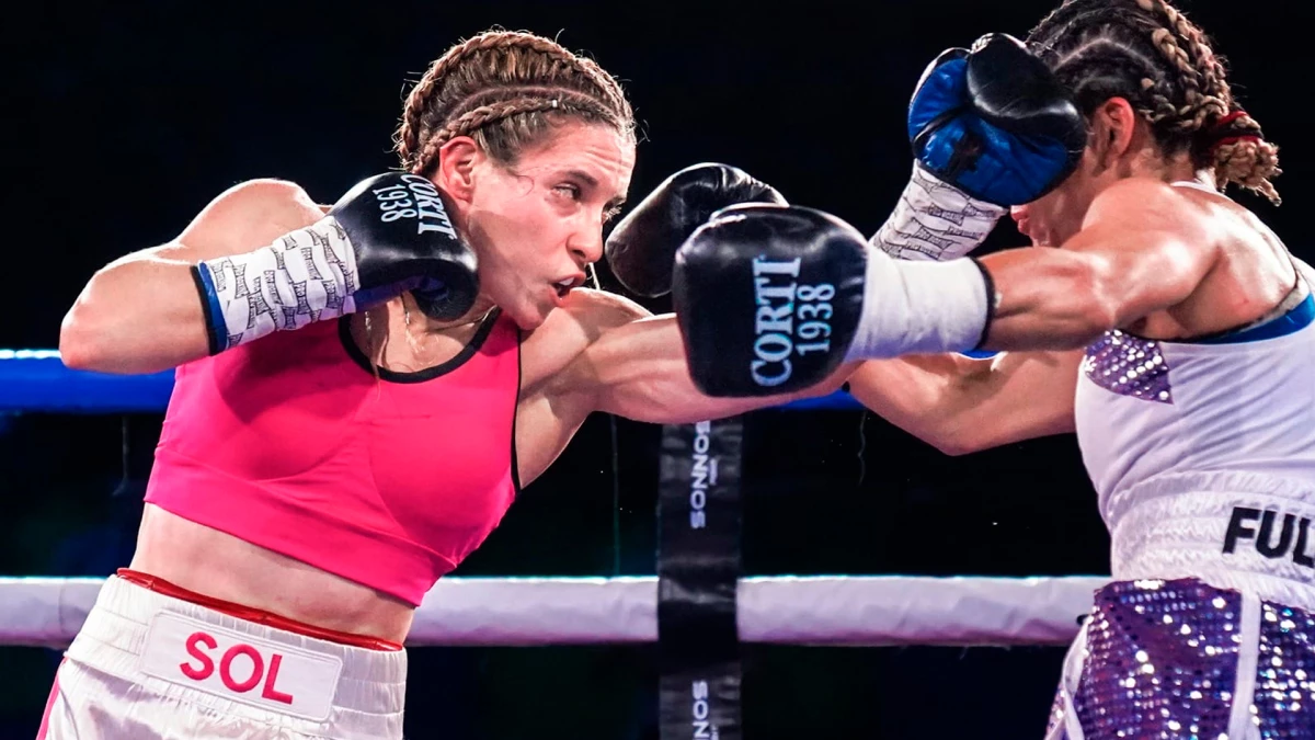La campeona invicta en plena acción Foto: Gentileza Sol Cudos.