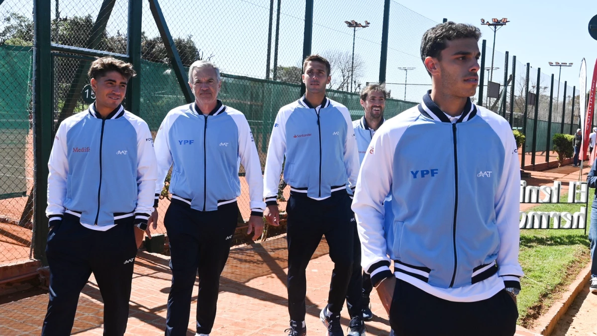 Argentina se prepara para visitar a Paìses Bajos en la Copa Davis (Foto: Alejandro Santa CruzContenidos Informativos)