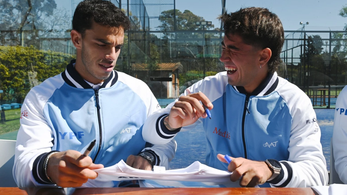 Comesaña sonrìe por su primera citación en la Copa Davis (Foto: Alejandro Santa CruzContenidos Informativos)