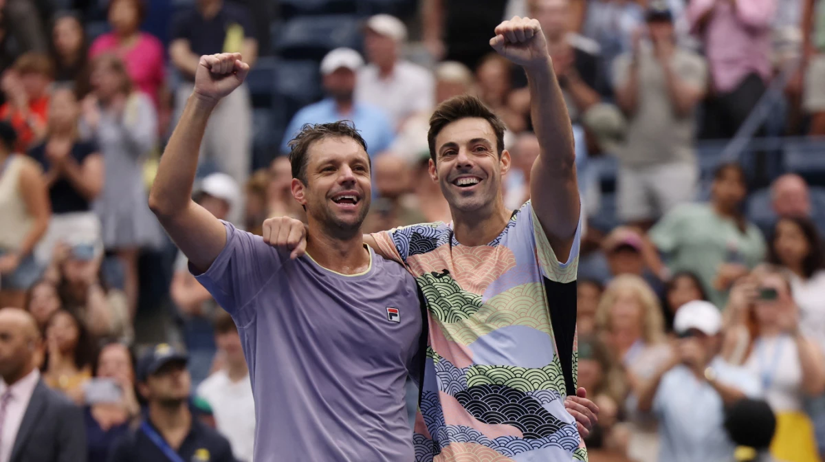 Zeballos y Granollers festejan la obtención del US Open (Foto: archivo).