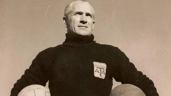 Guillermo Stábile, el histórico DT de la Selección.